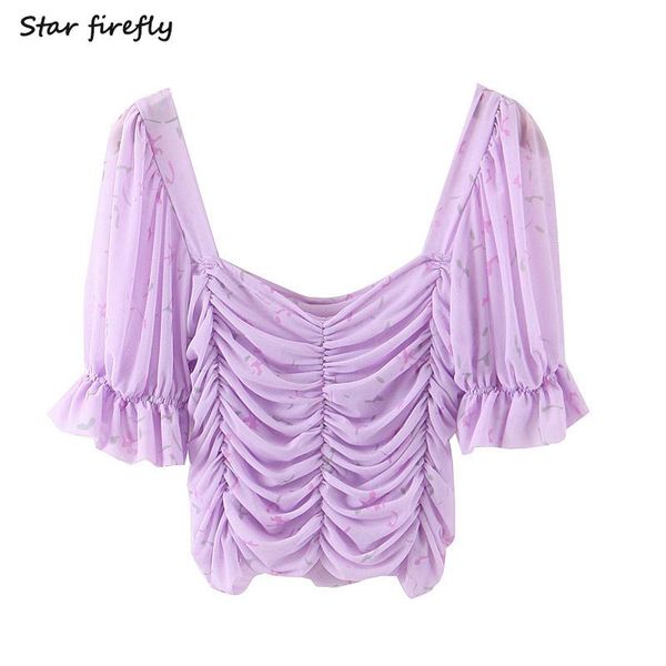 women's blouses & shirts star firefly fashion shirt female 2021 summer casual slim v-neck pleated puff sleeve printed blouse women, White
women's blouses & shirts star firefly fashion shirt female 2021 summer casual slim v-neck pleated puff sleeve printed blouse women, White