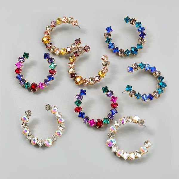 hoop & huggie jijiawenhua trend multicolor rhinestone women's earrings dinner party fashion statement jewelry accessories, Golden;silver
hoop & huggie jijiawenhua trend multicolor rhinestone women's earrings dinner party fashion statement jewelry accessories, Golden;silver