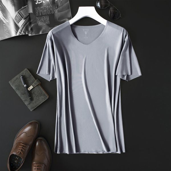 men's thin non-marking slim shirt v-neck bottoming fashion men's short-sleeved ice silk summer solid color, White;black
men's thin non-marking slim shirt v-neck bottoming fashion men's short-sleeved ice silk summer solid color, White;black
