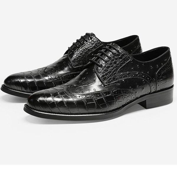 dress shoes fashion brogues carver men lace-up formal business geometric figure wedding party c13, Black
dress shoes fashion brogues carver men lace-up formal business geometric figure wedding party c13, Black