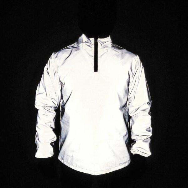 men's jackets coats spring autumn half zipper reflective jacket hip hop pullover and women's casual coat a83n, Black;brown
men's jackets coats spring autumn half zipper reflective jacket hip hop pullover and women's casual coat a83n, Black;brown