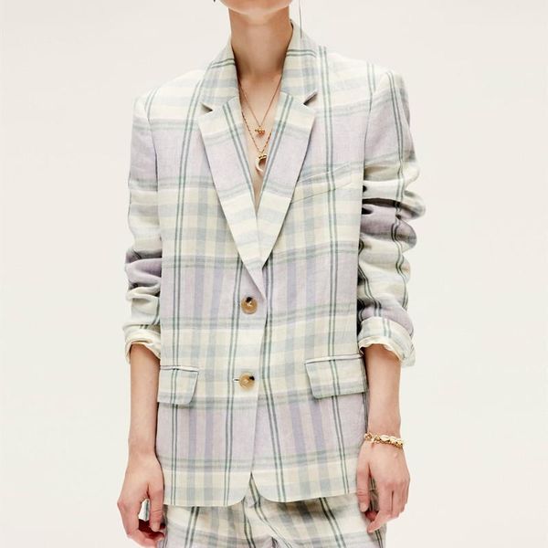 women's suits & blazers 2021 early autumn women's plaid blazer coat single-breasted ladies long sleeve notched office wear jacket o, White;black
women's suits & blazers 2021 early autumn women's plaid blazer coat single-breasted ladies long sleeve notched office wear jacket o, White;black