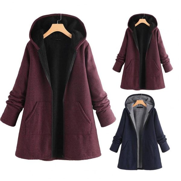 women's jackets temperament casual thicken warm jacket outwear hoodie plus size streetwear, Black;brown
women's jackets temperament casual thicken warm jacket outwear hoodie plus size streetwear, Black;brown