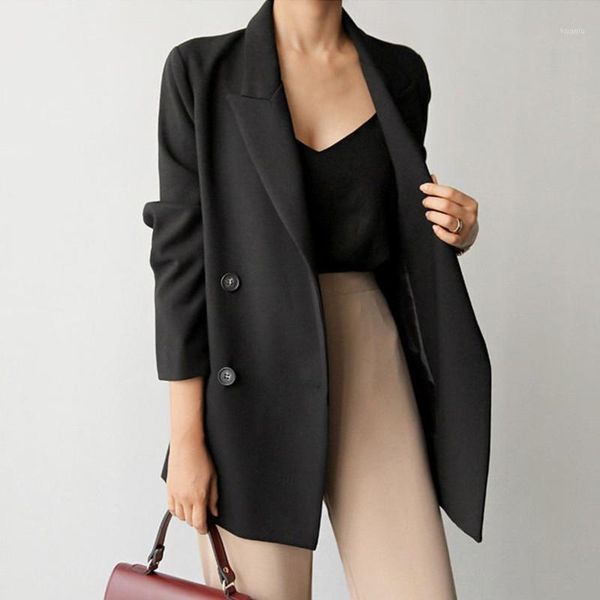 women's suits & blazers spring and autumn suit ladies jacket mid-length loose ol solid korean fashion temperament blazer, White;black
women's suits & blazers spring and autumn suit ladies jacket mid-length loose ol solid korean fashion temperament blazer, White;black