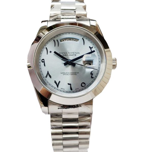 men's automatic designer mechanical watch 40mm 904l all stainless steel classic waterproof sapphire luminous arabic digital watches, Silver
men's automatic designer mechanical watch 40mm 904l all stainless steel classic waterproof sapphire luminous arabic digital watches, Silver