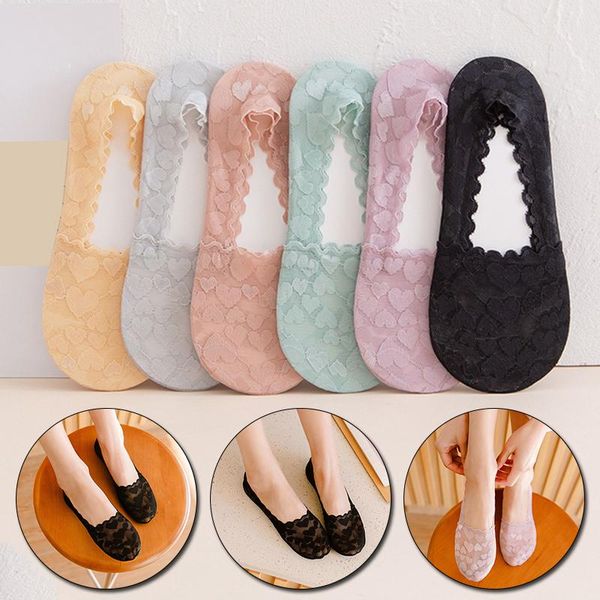 socks & hosiery 1 pair fashion women girls summer heart lace slipper ankle invisible seamless short sock sweet boat 2021, Black;white
socks & hosiery 1 pair fashion women girls summer heart lace slipper ankle invisible seamless short sock sweet boat 2021, Black;white