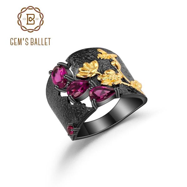 cluster rings gem's ballet band ring natural rhodolite garnet 925 sterling silver handmade humming bee flower for women, Golden;silver
cluster rings gem's ballet band ring natural rhodolite garnet 925 sterling silver handmade humming bee flower for women, Golden;silver