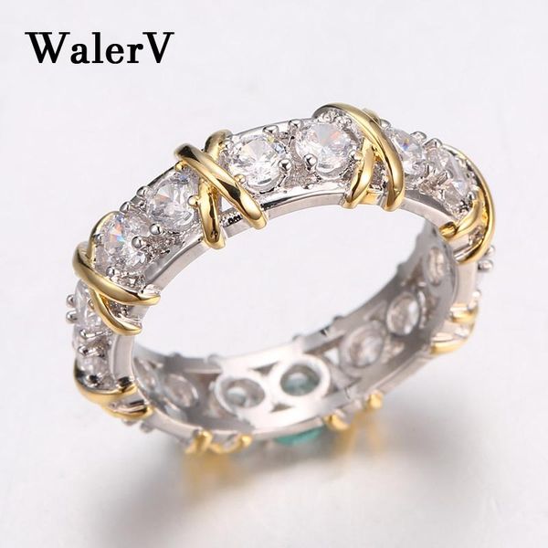 cluster rings walerv sterling for women's men cross fashion simple charm luxury jewelry white crystal zircon wedding ring, Golden;silver
cluster rings walerv sterling for women's men cross fashion simple charm luxury jewelry white crystal zircon wedding ring, Golden;silver