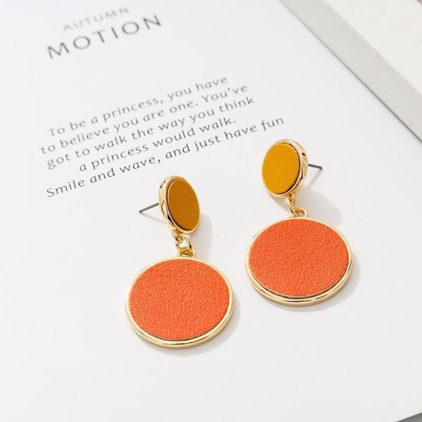 dangle & chandelier design double circle red yellow leather alloy hoop stud earring for woman, Silver
dangle & chandelier design double circle red yellow leather alloy hoop stud earring for woman, Silver