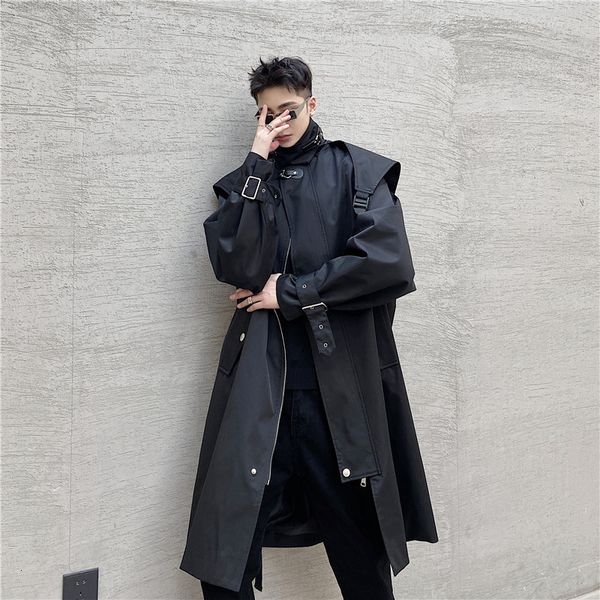 2021 spring windbreaker fashion brand men's coat dark digner medium long functional tooling top, Tan;black
2021 spring windbreaker fashion brand men's coat dark digner medium long functional tooling top, Tan;black