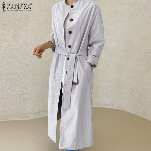 women's trench coats 2021 autumn solid full sleeve women casual o neck button belted coat zanzea fashion elegant long jackets office wo, Tan;black
women's trench coats 2021 autumn solid full sleeve women casual o neck button belted coat zanzea fashion elegant long jackets office wo, Tan;black
