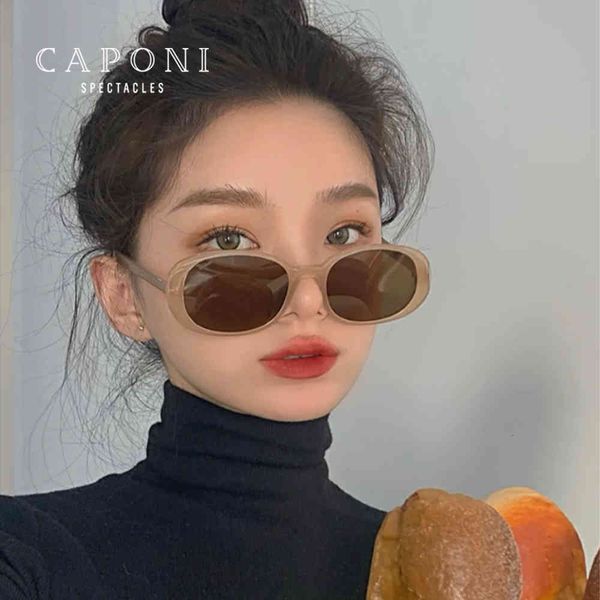 sunglasses fashion caponi vintage glasses for women 2021 style girl's shades trendy square round polarized glass br1971, White;black
sunglasses fashion caponi vintage glasses for women 2021 style girl's shades trendy square round polarized glass br1971, White;black