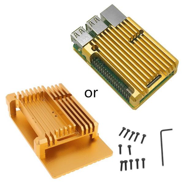 fans & coolings aluminum alloy radiator protective case metal cooling shell for raspberry pi 3 model b/b+/2b accessories
fans & coolings aluminum alloy radiator protective case metal cooling shell for raspberry pi 3 model b/b+/2b accessories