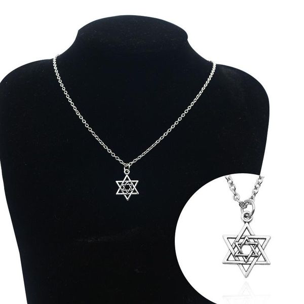 pendant necklaces star of david fashion shield hexagonal necklace factory direct, Silver
pendant necklaces star of david fashion shield hexagonal necklace factory direct, Silver