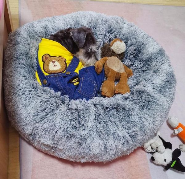 kennels & pens long plush super soft pet bed kennel dog round cat winter warm sleeping bag puppy cushion mat portable supplies 50/60/70cm
kennels & pens long plush super soft pet bed kennel dog round cat winter warm sleeping bag puppy cushion mat portable supplies 50/60/70cm