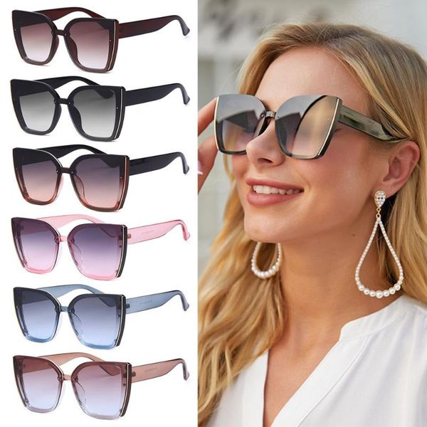 sunglasses oversized cat eye uv400 for women fashion large frame square sun glasses retro trendy eyewear accessories, White;black
sunglasses oversized cat eye uv400 for women fashion large frame square sun glasses retro trendy eyewear accessories, White;black