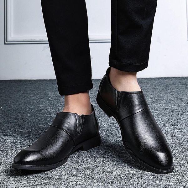dress shoes bvnobet man genuine leather men's formal shoe footwear male wedding handmade social loafers big size buty meskie, Black
dress shoes bvnobet man genuine leather men's formal shoe footwear male wedding handmade social loafers big size buty meskie, Black