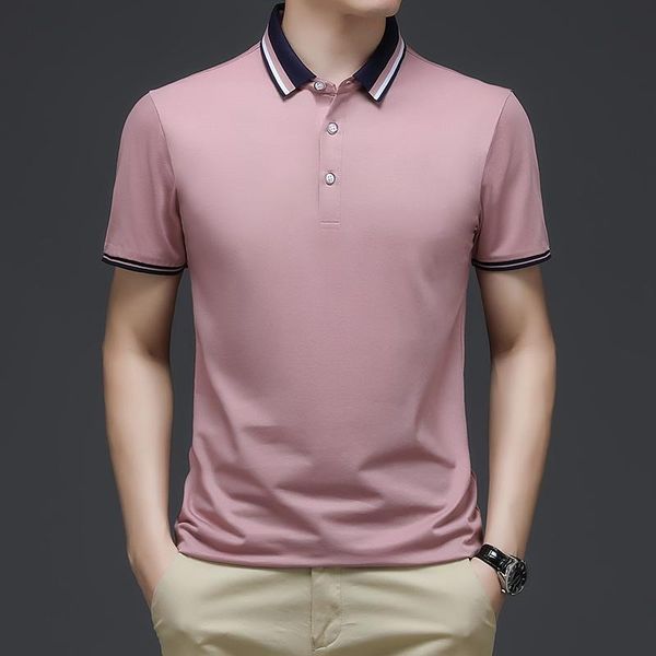 men's polos shirts men summer short sleeve solid color tee shirt homme slim fit dress clothing t1049, White;black
men's polos shirts men summer short sleeve solid color tee shirt homme slim fit dress clothing t1049, White;black