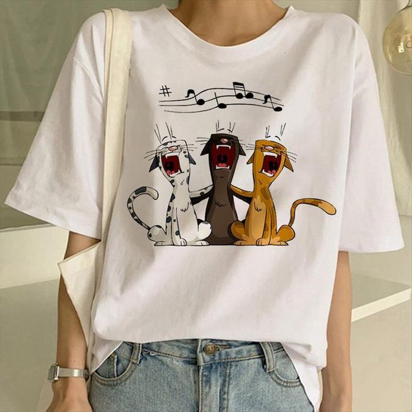 black cats print harajuku women t shirt ullzang 90s graphic fashion tees female camiseta mujer, White
black cats print harajuku women t shirt ullzang 90s graphic fashion tees female camiseta mujer, White