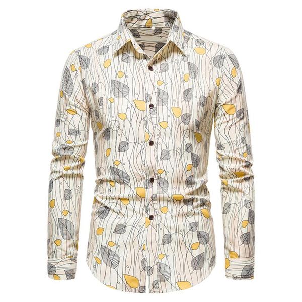 men's casual shirts 4 styles men leaf print fashion long sleeve lapel neck buttons club party street fall outfits plus size, White;black
men's casual shirts 4 styles men leaf print fashion long sleeve lapel neck buttons club party street fall outfits plus size, White;black