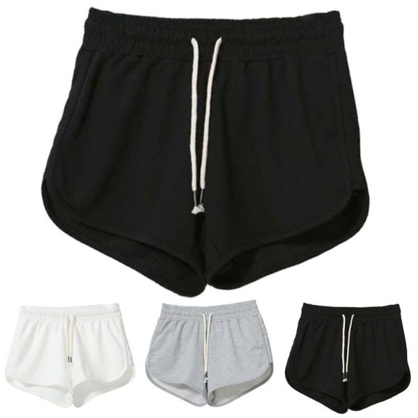 women's shorts ladies summer solid color lace-up high waist thin large size outdoor sports ku, White;black
women's shorts ladies summer solid color lace-up high waist thin large size outdoor sports ku, White;black
