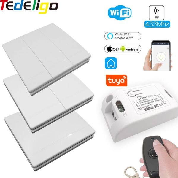 smart home control wifi light switch ac 110v 220v 10a receiver rf 433mhz remote time function voice work with alexa automation
smart home control wifi light switch ac 110v 220v 10a receiver rf 433mhz remote time function voice work with alexa automation