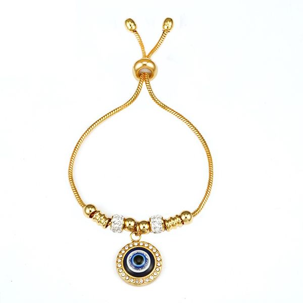 blue evil eye chain bracelet 14k gold plated titanium steel charm bracelets for women fashion jewelry gifts, Golden;silver
blue evil eye chain bracelet 14k gold plated titanium steel charm bracelets for women fashion jewelry gifts, Golden;silver