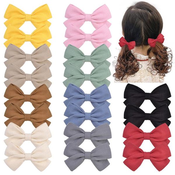 children's hair accessories cute baby bow hairpin simple college style solid color cotton headdress, Slivery;white
children's hair accessories cute baby bow hairpin simple college style solid color cotton headdress, Slivery;white