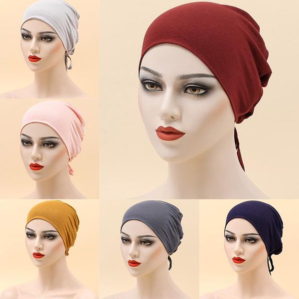 ethnic clothing 2021 muslim women elastic tie back jersey hijab underscarf caps soft cotton head wrap turban bonnet islamic headscarf, Red
ethnic clothing 2021 muslim women elastic tie back jersey hijab underscarf caps soft cotton head wrap turban bonnet islamic headscarf, Red