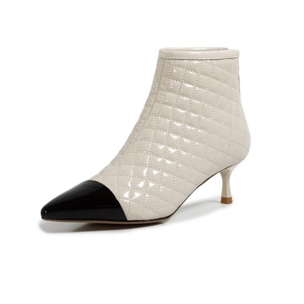 boots women genuine cow leather fabric 5.5cm thin heel fashion design botas pointed toe ankle rear zipper women's shoes, Black
boots women genuine cow leather fabric 5.5cm thin heel fashion design botas pointed toe ankle rear zipper women's shoes, Black