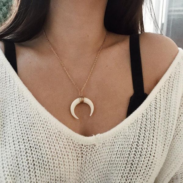 pendant necklaces fashion personality resin moon women necklace female chain plating gold for friend gift, Silver
pendant necklaces fashion personality resin moon women necklace female chain plating gold for friend gift, Silver