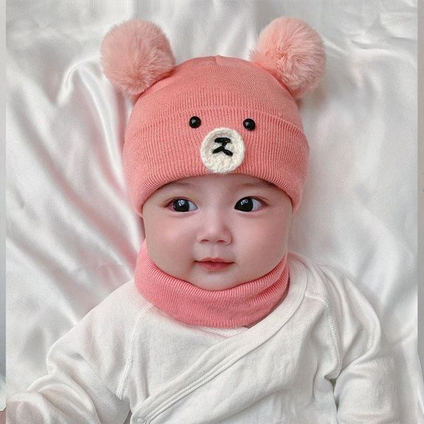 caps & hats 2pcs/set cartoon bear baby hat scarf set cute double pompom born cap winter warm infant toddler beanie scarves, Yellow
caps & hats 2pcs/set cartoon bear baby hat scarf set cute double pompom born cap winter warm infant toddler beanie scarves, Yellow