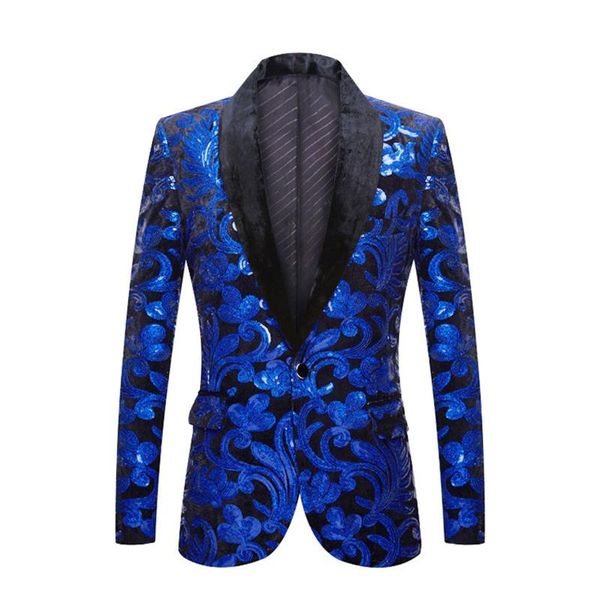 men's suits & blazers fashion mens blue sequins shawl lapel floral velvet slim fit blazer stage performance wedding suit jacket selling, White;black
men's suits & blazers fashion mens blue sequins shawl lapel floral velvet slim fit blazer stage performance wedding suit jacket selling, White;black