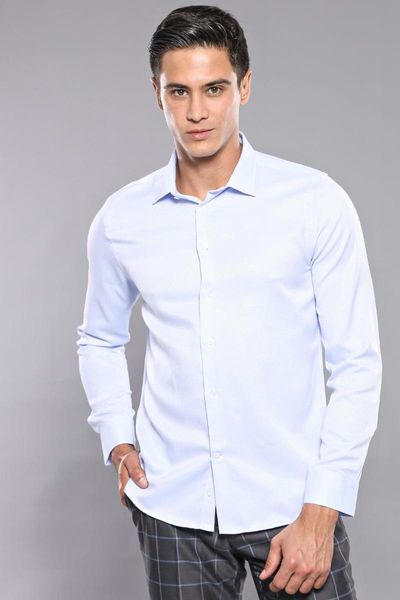 men's casual shirts self print light blue long-sleeve male shirt unimart shop | wessi, White;black
men's casual shirts self print light blue long-sleeve male shirt unimart shop | wessi, White;black