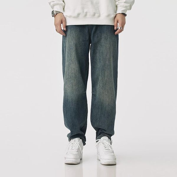 men's jeans street style fashion men distressed retro blue loose fit hip hop vintage designer wide leg casual denim pants
men's jeans street style fashion men distressed retro blue loose fit hip hop vintage designer wide leg casual denim pants