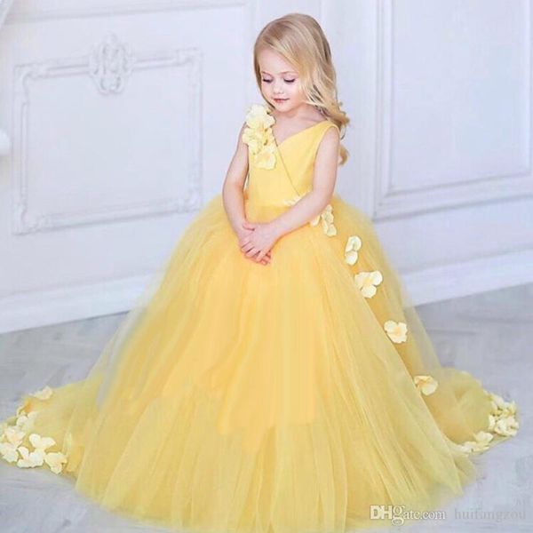 girl's dresses arrival flower girl pageant dress v neck sweep train 3d floral appliqued girls formal wear, Red;yellow
girl's dresses arrival flower girl pageant dress v neck sweep train 3d floral appliqued girls formal wear, Red;yellow