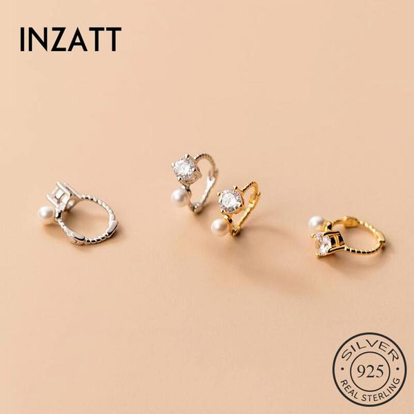 hoop & huggie inzareal 925 sterling silverl pearl zircon earrings for fashion women hiphop fine jewelry geometric accessories, Golden;silver
hoop & huggie inzareal 925 sterling silverl pearl zircon earrings for fashion women hiphop fine jewelry geometric accessories, Golden;silver