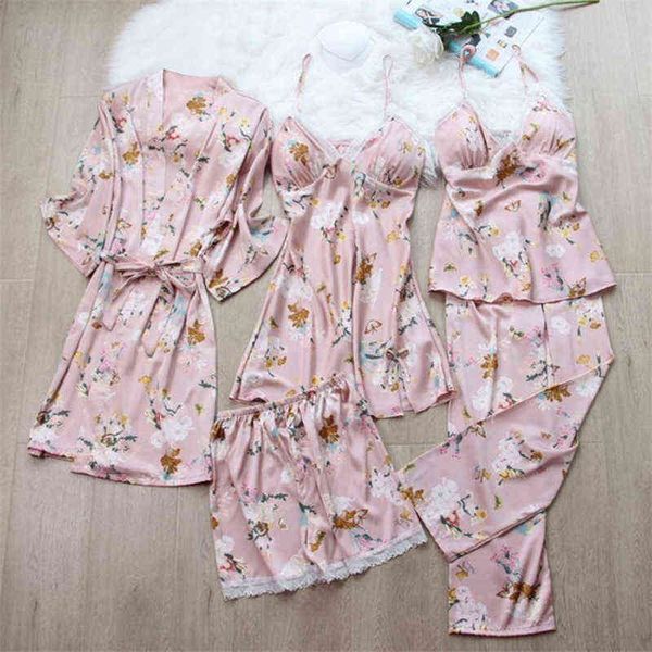 outer imitation silk printed floral suspender skirt temptation home clothes five piece set 211202, Black;white
outer imitation silk printed floral suspender skirt temptation home clothes five piece set 211202, Black;white