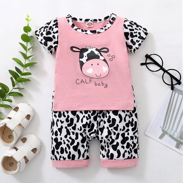 clothing sets summer babies girls suit cows leopard print t-shirt + shorts outfits 2021 fashion casual born infant girl, White
clothing sets summer babies girls suit cows leopard print t-shirt + shorts outfits 2021 fashion casual born infant girl, White