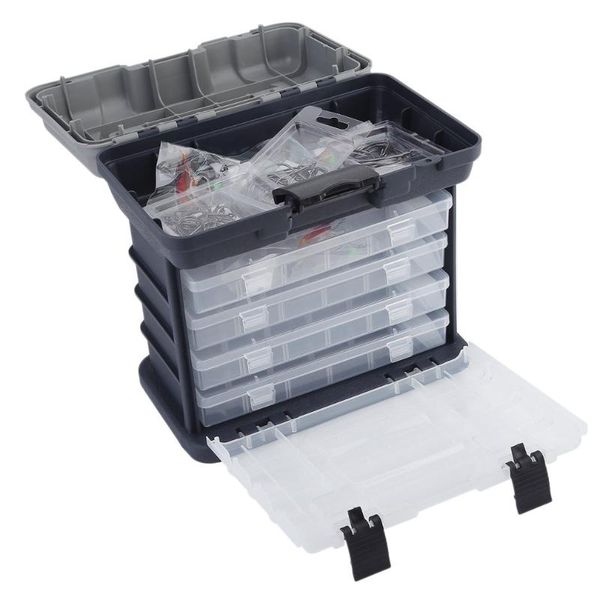 portable 4 layers fishing tackle box outdoor plastic tool storage case with handle utility accessories
portable 4 layers fishing tackle box outdoor plastic tool storage case with handle utility accessories