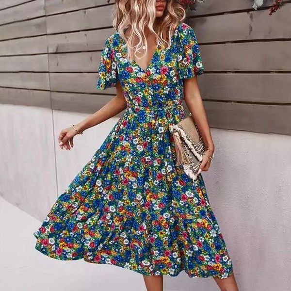 casual dresses women's y2k floral print sundress vinatge fashion flower elegent slim v-neck summer short sleeve streetwear dress, Black;gray
casual dresses women's y2k floral print sundress vinatge fashion flower elegent slim v-neck summer short sleeve streetwear dress, Black;gray