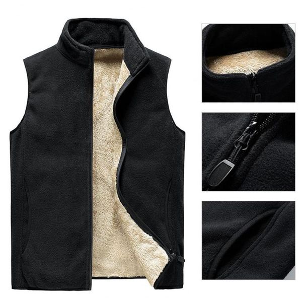men's vests fall waistcoat solid color cotton-padded cardigan men vest autumn for daily, Black;white
men's vests fall waistcoat solid color cotton-padded cardigan men vest autumn for daily, Black;white