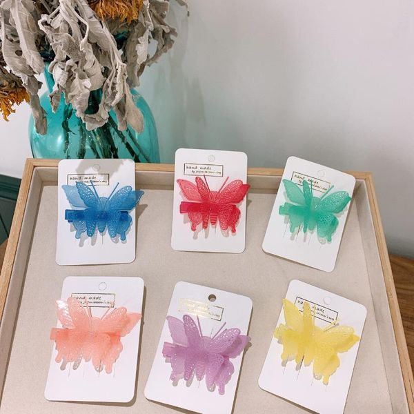 hair accessories korean jelly cartoon butterfly hairpin side clip children's girls, Slivery;white
hair accessories korean jelly cartoon butterfly hairpin side clip children's girls, Slivery;white