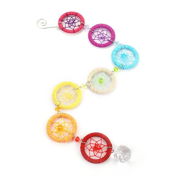decorative objects & figurines 1pc chakra muladhar dreamcatcher 7 rings colorful dream catcher home wall hanging
decorative objects & figurines 1pc chakra muladhar dreamcatcher 7 rings colorful dream catcher home wall hanging