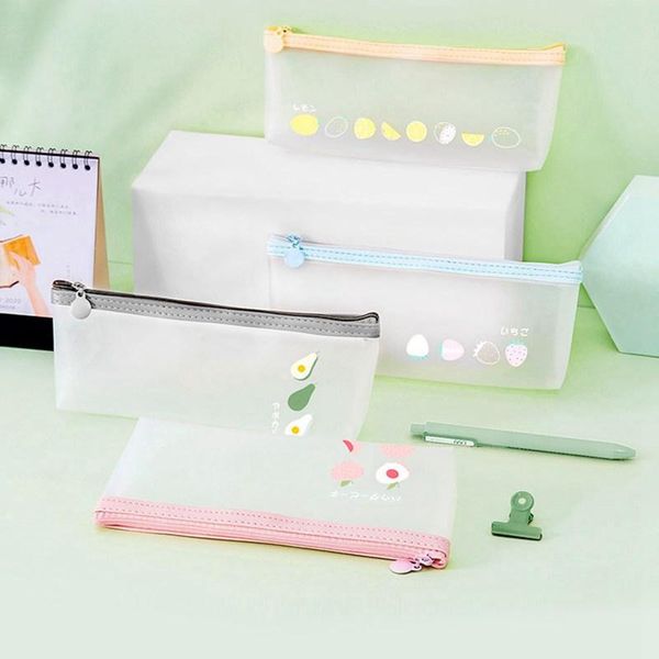 pencil case transparent frosted school bag capacity nylon pen for kid gift office supplies creative papeterie storage bags
pencil case transparent frosted school bag capacity nylon pen for kid gift office supplies creative papeterie storage bags