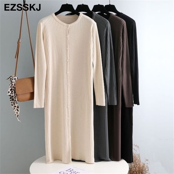 autumn winter o-neck button oversize long sweater dress chic loose knit women female maixt 211109, Black;gray
autumn winter o-neck button oversize long sweater dress chic loose knit women female maixt 211109, Black;gray
