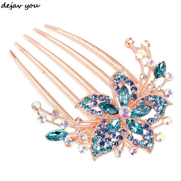 colorful flowers rhinestone hairpins retro women's crystal hair comb elegent hairpin fashion accessories headdress clips & barrettes, Golden;silver
colorful flowers rhinestone hairpins retro women's crystal hair comb elegent hairpin fashion accessories headdress clips & barrettes, Golden;silver
