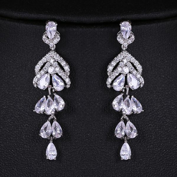 dangle & chandelier ekopdee luxury cubic zirconia earrings for women girl trendy long statement wedding jewelry, Silver
dangle & chandelier ekopdee luxury cubic zirconia earrings for women girl trendy long statement wedding jewelry, Silver