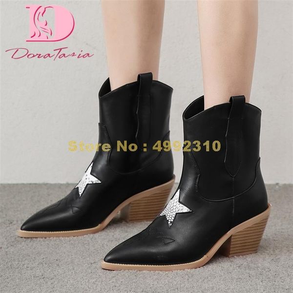 boots big size 34-43 ankle female autumn pointed toe slip on high heels bling women concise shoes, Black
boots big size 34-43 ankle female autumn pointed toe slip on high heels bling women concise shoes, Black