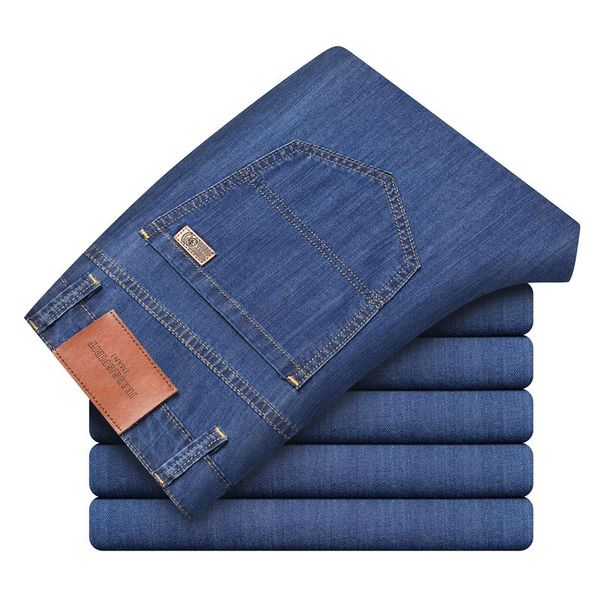 men's jeans 2021 summer slim straight-leg lightweight classic style business casual youth ultra-thin stretch, Blue
men's jeans 2021 summer slim straight-leg lightweight classic style business casual youth ultra-thin stretch, Blue